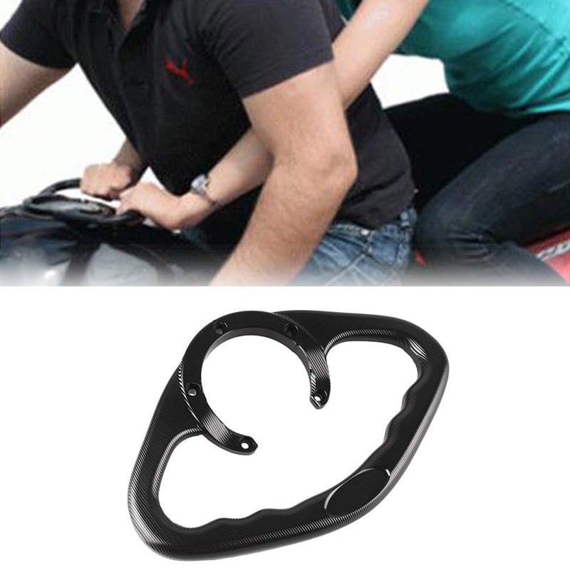 Luckmart Passenger Gas Tank Bar Grip Handlebar 5 Holes Compatible for Yamaha R1 R6 FZ1 FZ6R FZ28 FZ-09 MT09 M7-07 YZR750 YSR50 YZF600 YZF1000 Black - Image 2